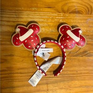 NWT Disney Parks - Mickey Mouse Festive Cookie Ears For Adults